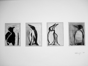 "Le Pingouin", 08, a 17 x 12 cm,Acryl auf Pk.